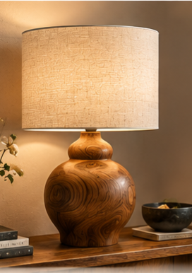 Nila Wooden Table Lamp